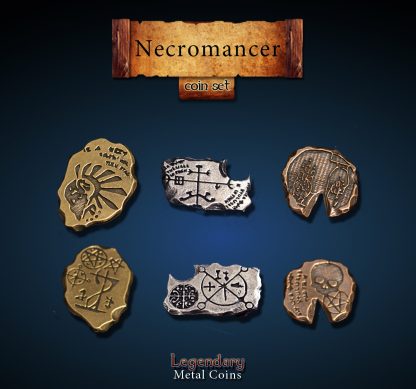 Nekromant - necromancer Set-Legendary Metal Coins