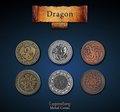Drachen - Dragon - Legendary Metal Coins