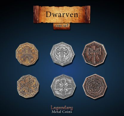 Zwerge - Dwarven Set - Legendary Metal Coins