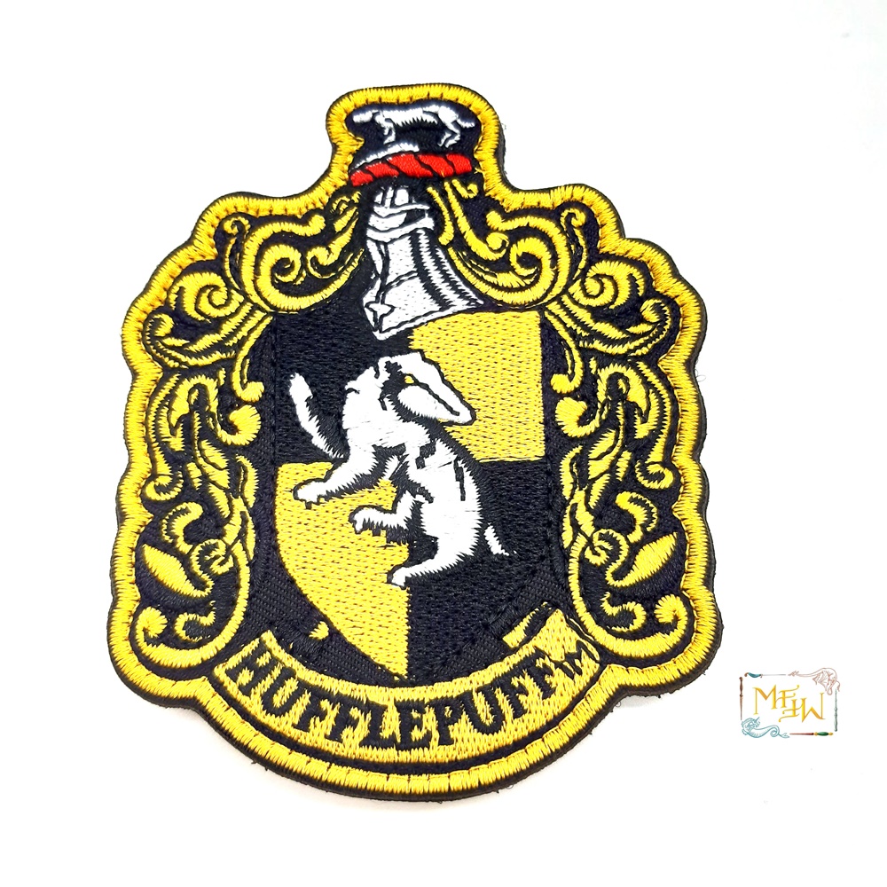 Bügelbild / Aufbügler Patches / Aufnäher Harry Potter © Hufflepuff Wappen 