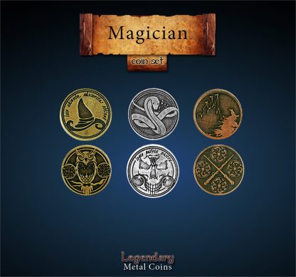 Magier - magician - Legendary Metal Coins LARP Münzen